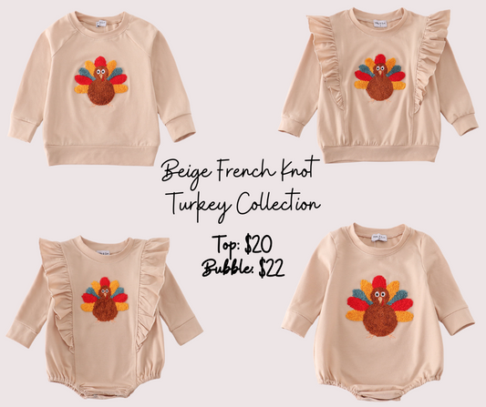 Beige French Knot Turkey Collection
