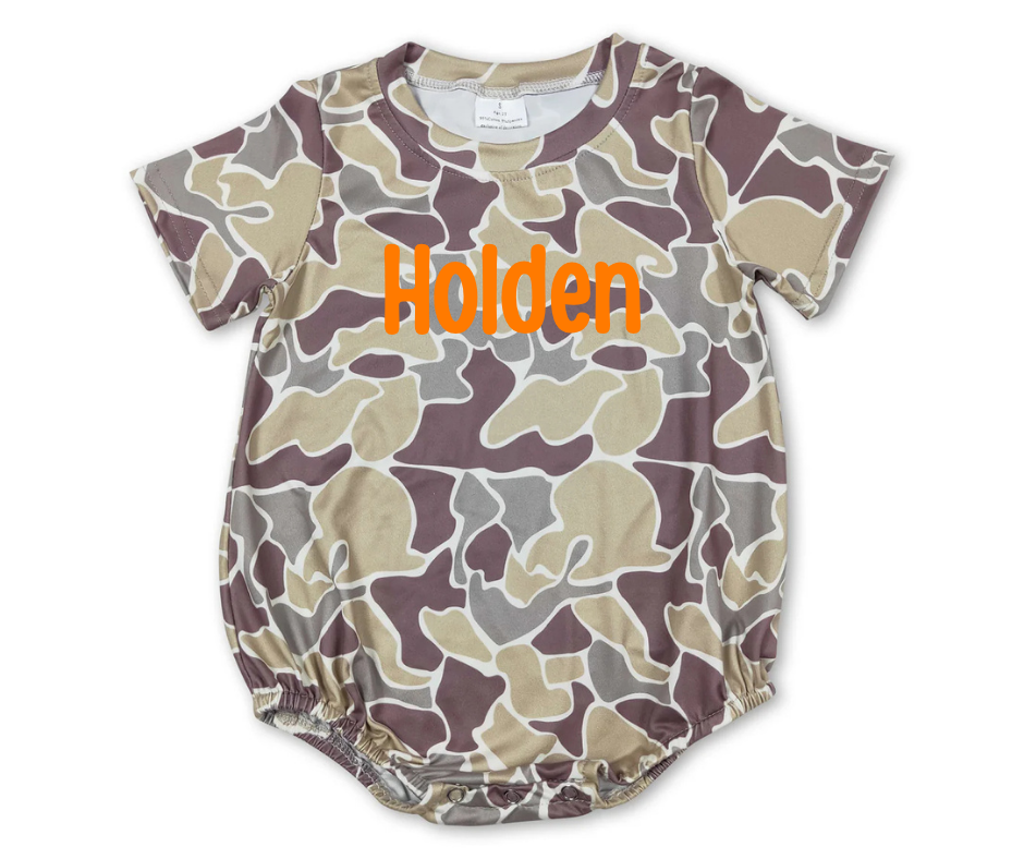 Custom Name Camo Bubble