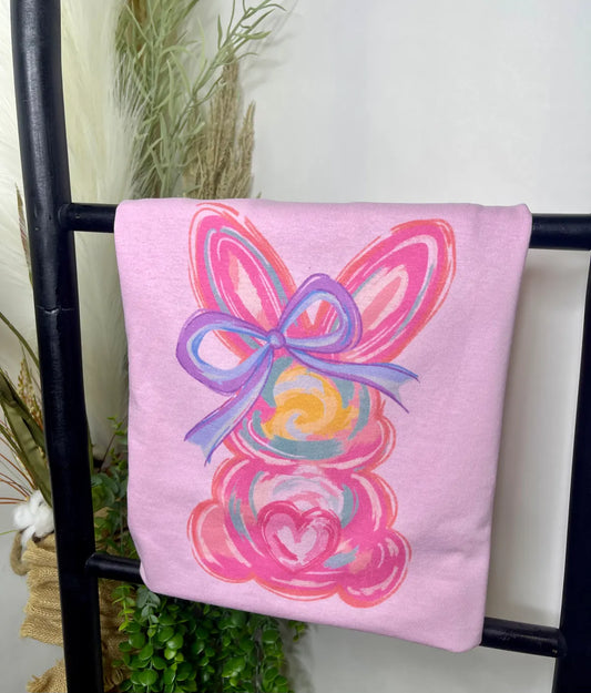 Watercolor Bunny Tee