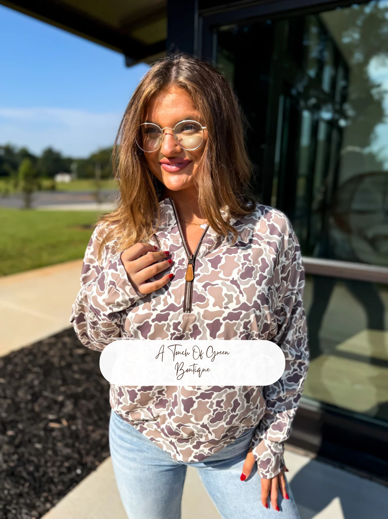 PREORDER Duck Camo Quarter Zip Pullover