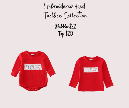 Boys Embroidered Toolbox Collection