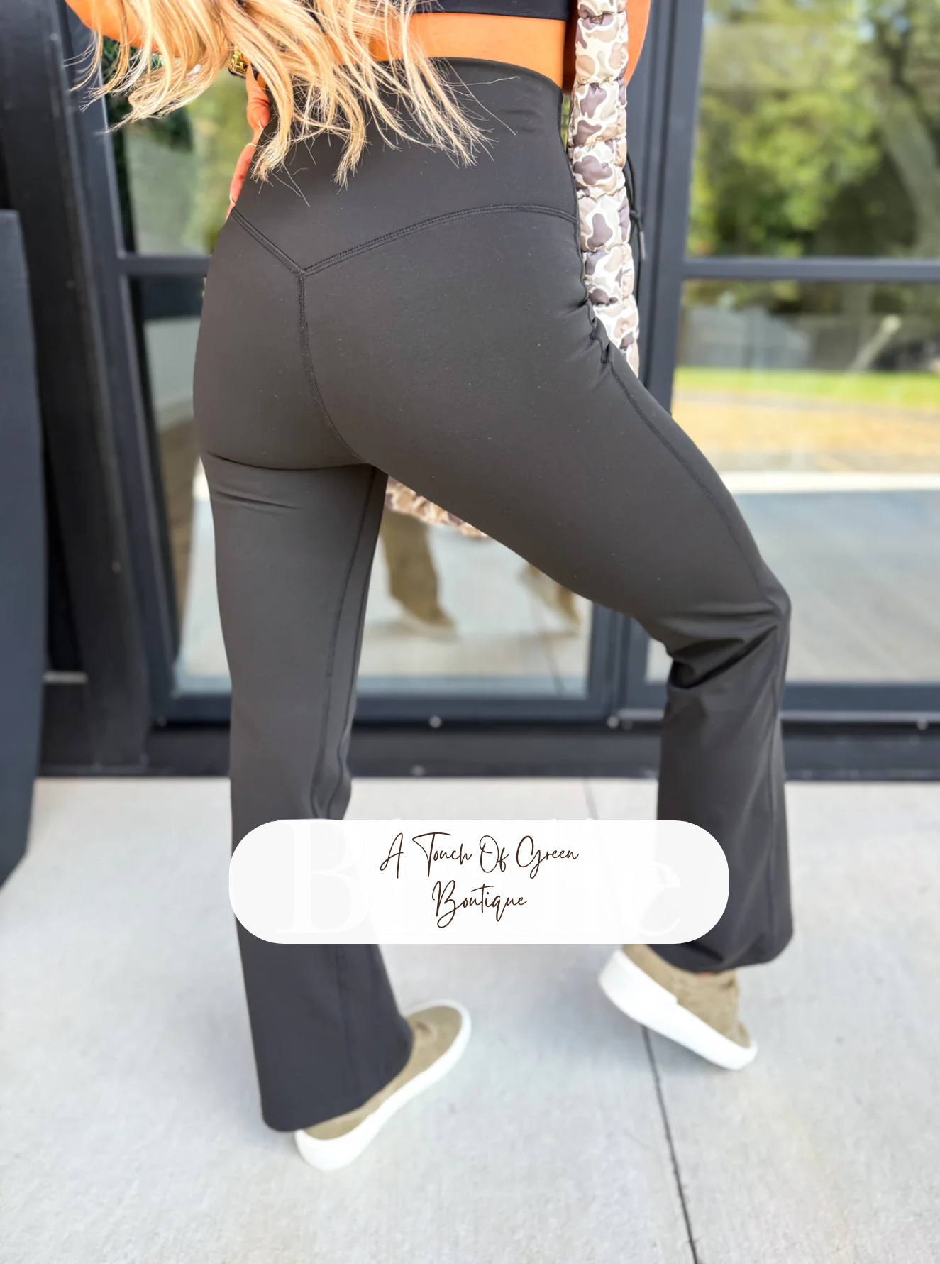 PREORDER Fleece Lined Yoga Pants in Black