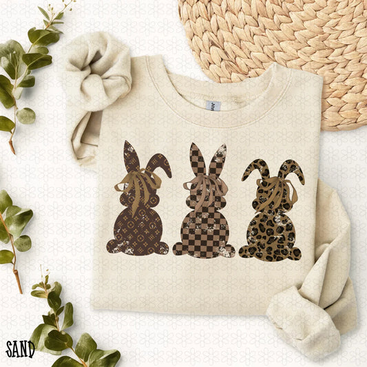 Brown Distressed Boujee Bunnies