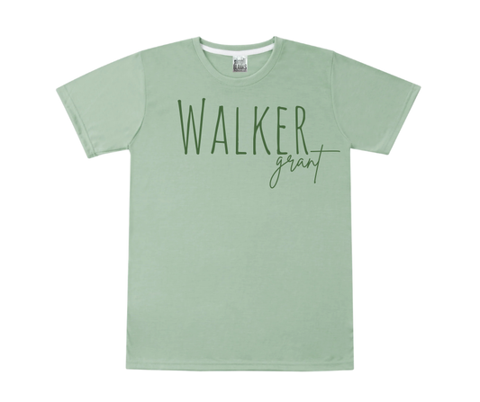 Kids Personalized Name Tee-Sage