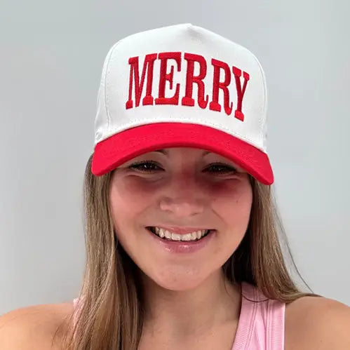 Christmas Red Merry Trucker Hat