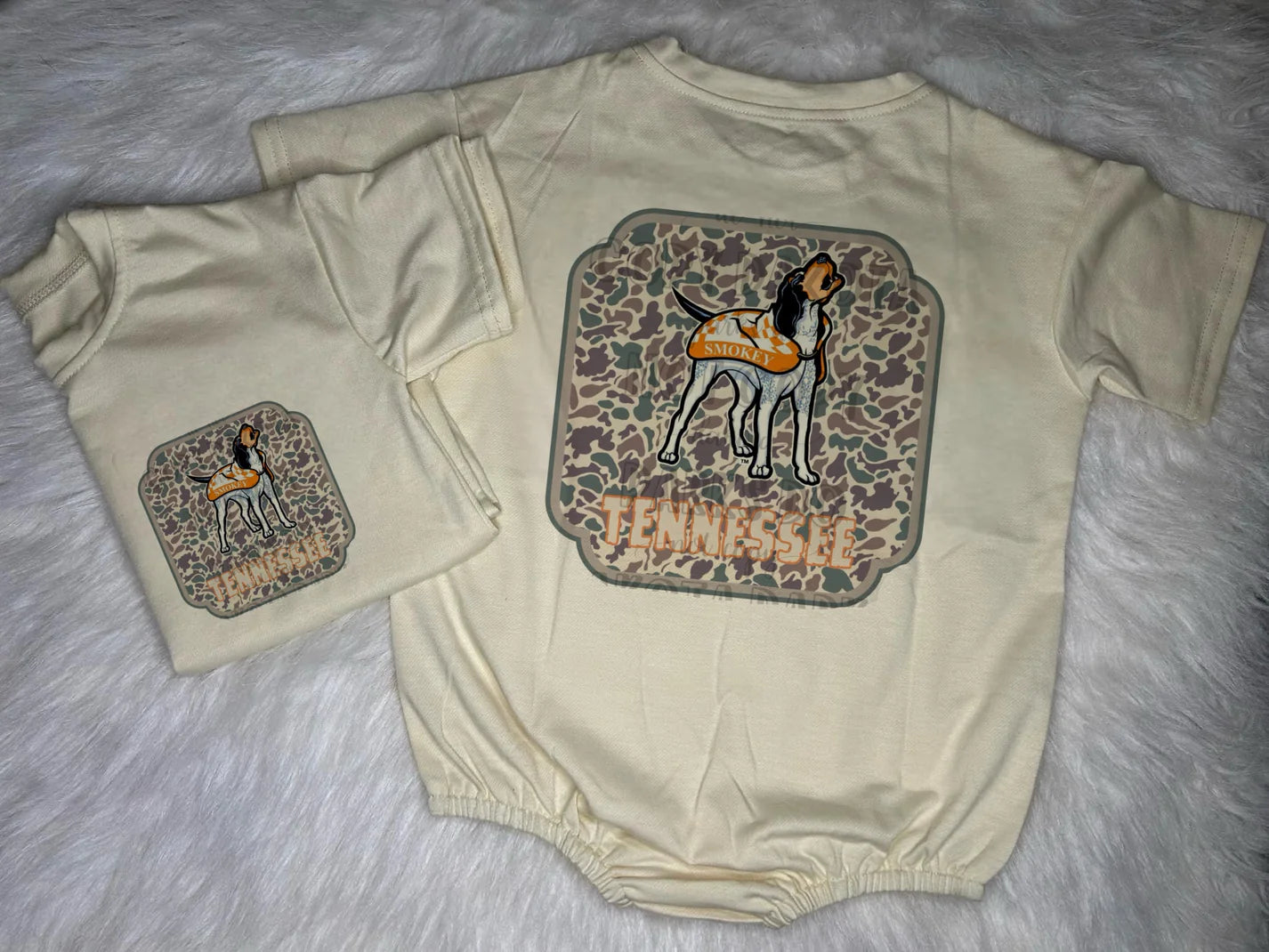 Front & Back  Vintage Old School Camo Football Team Bubble/Tee