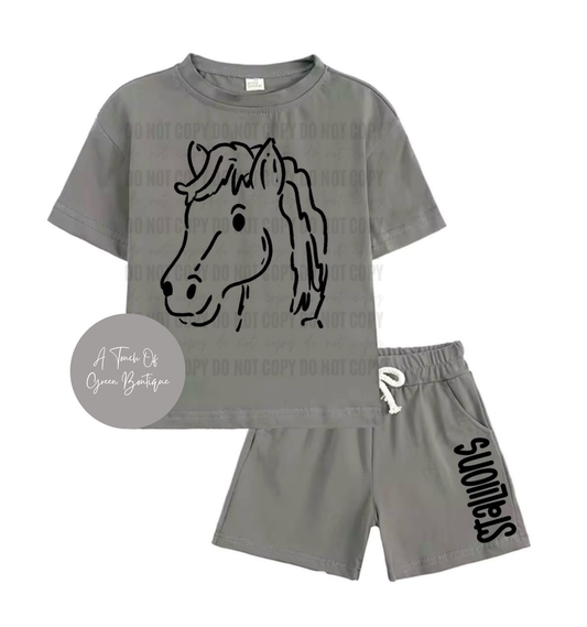Custom Mascot Shorts Set