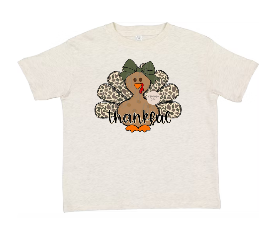 Girls Camo Turkey Tee
