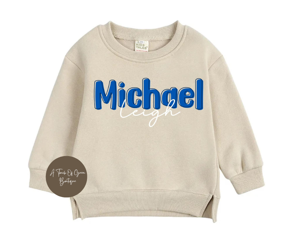 Kids Custom Name Sweatshirts