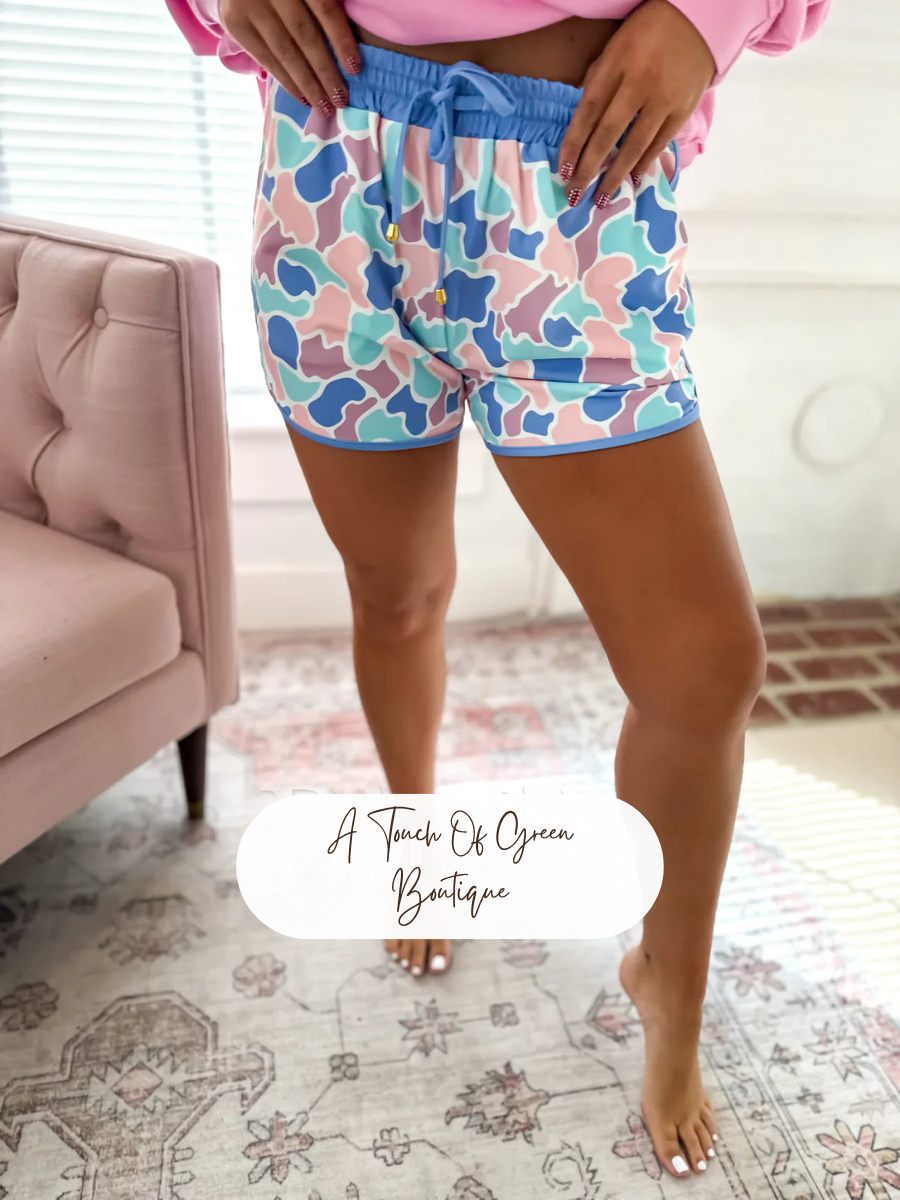 PREORDER Spring Duck Camo Active Shorts