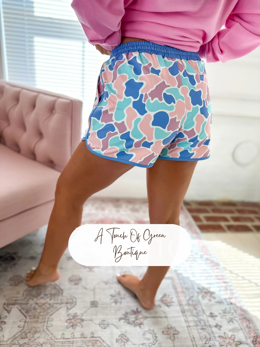 PREORDER Spring Duck Camo Active Shorts