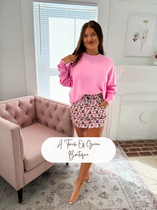 PREORDER Flirty Duck Camo Active Skort