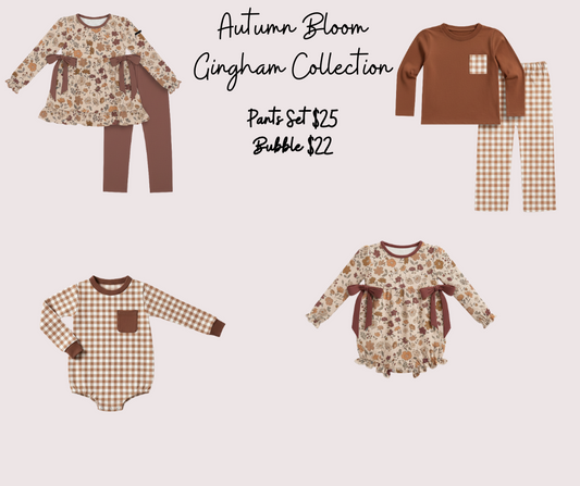 Autumn Bloom Gingham Collection