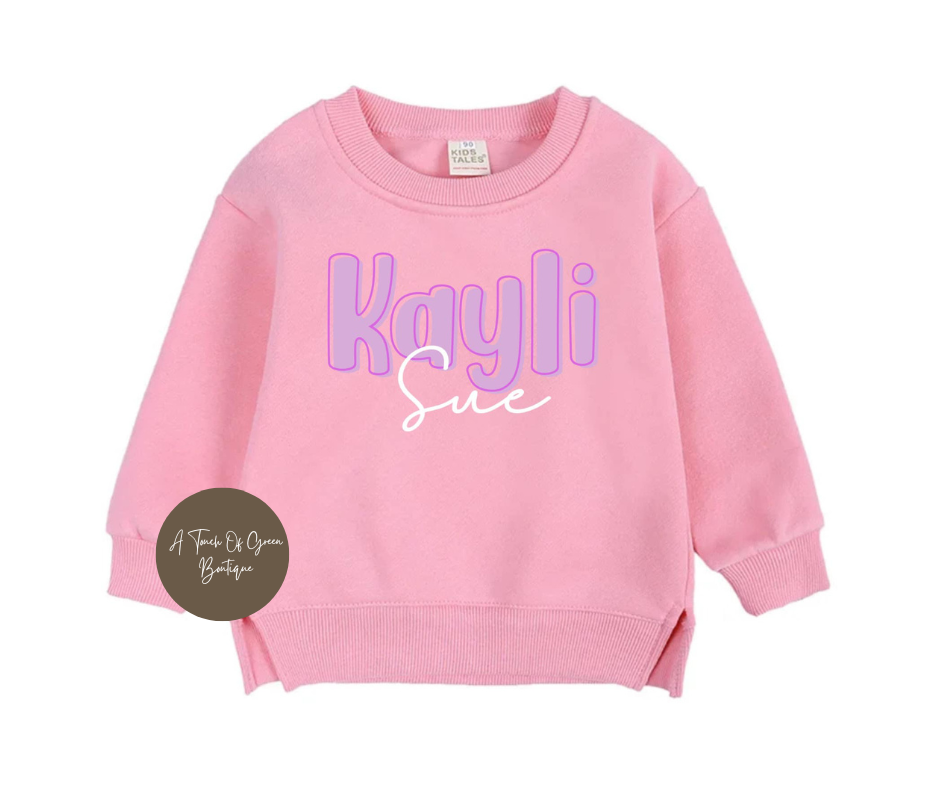 Kids Custom Name Sweatshirts