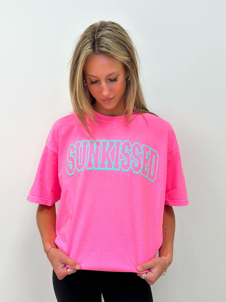 Neon Pink & Mint Puff Sunkissed Graphic Tee