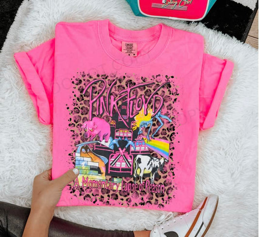 Bright Pink Floyd Graphic Tee