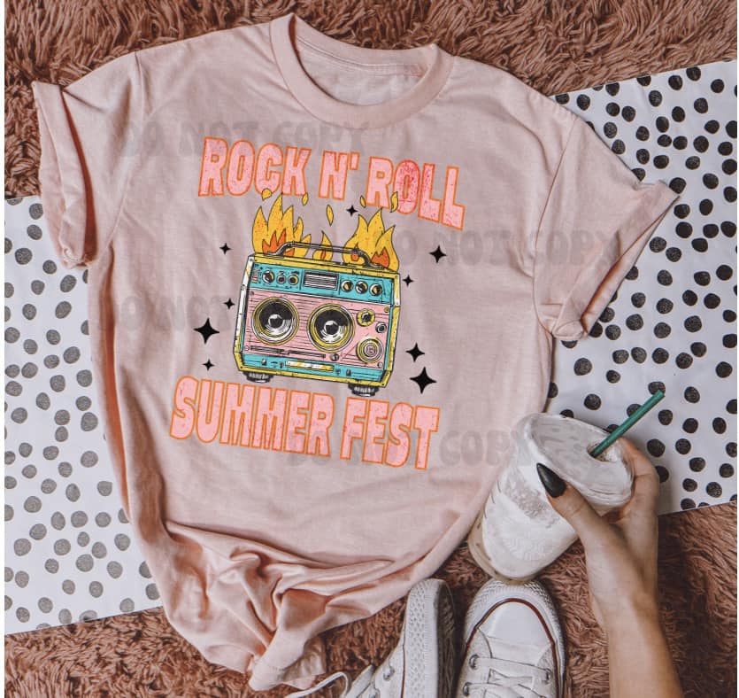 Rock N' Roll Summer Fest Graphic Tee