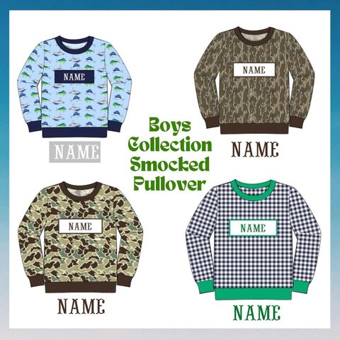 Boys Smocked Pullover Collection