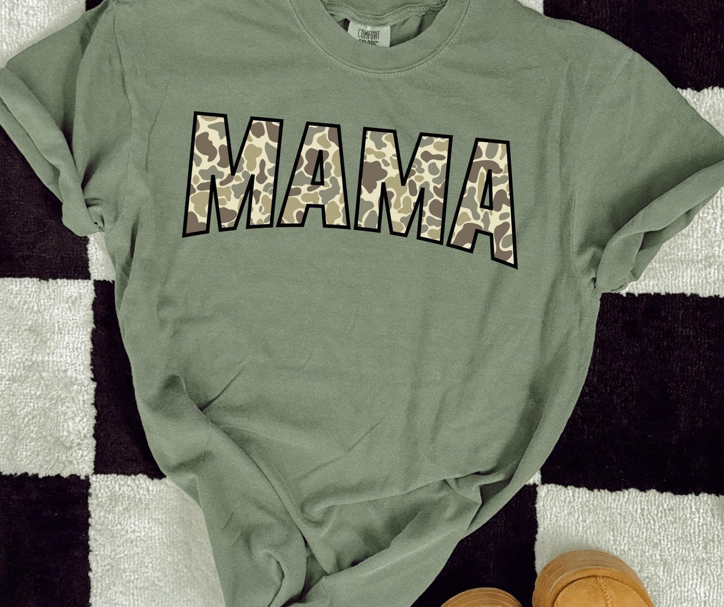 Camo Mama Comfort Colors Tee