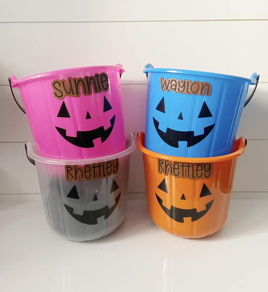 Personalized Halloween Baskets