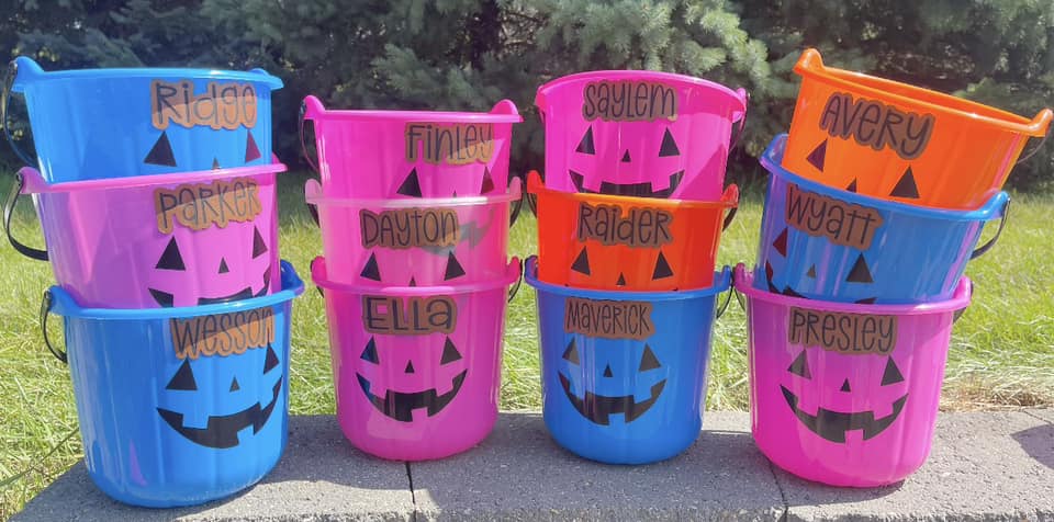 Personalized Halloween Baskets