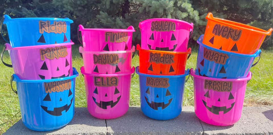 Personalized Halloween Baskets