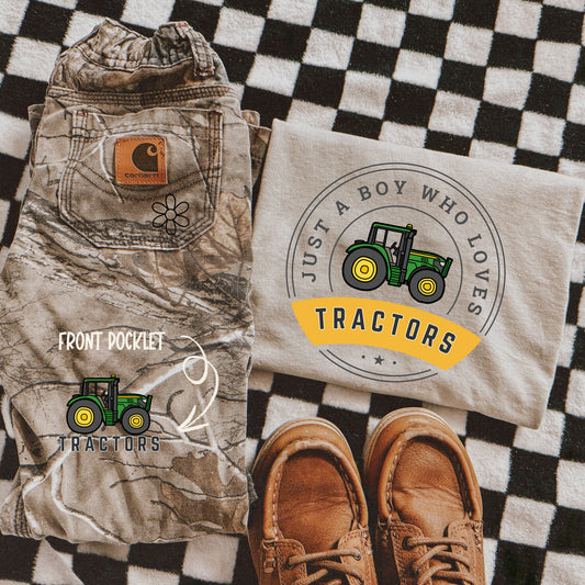 Just A Boy Who Loves Tractors Tee