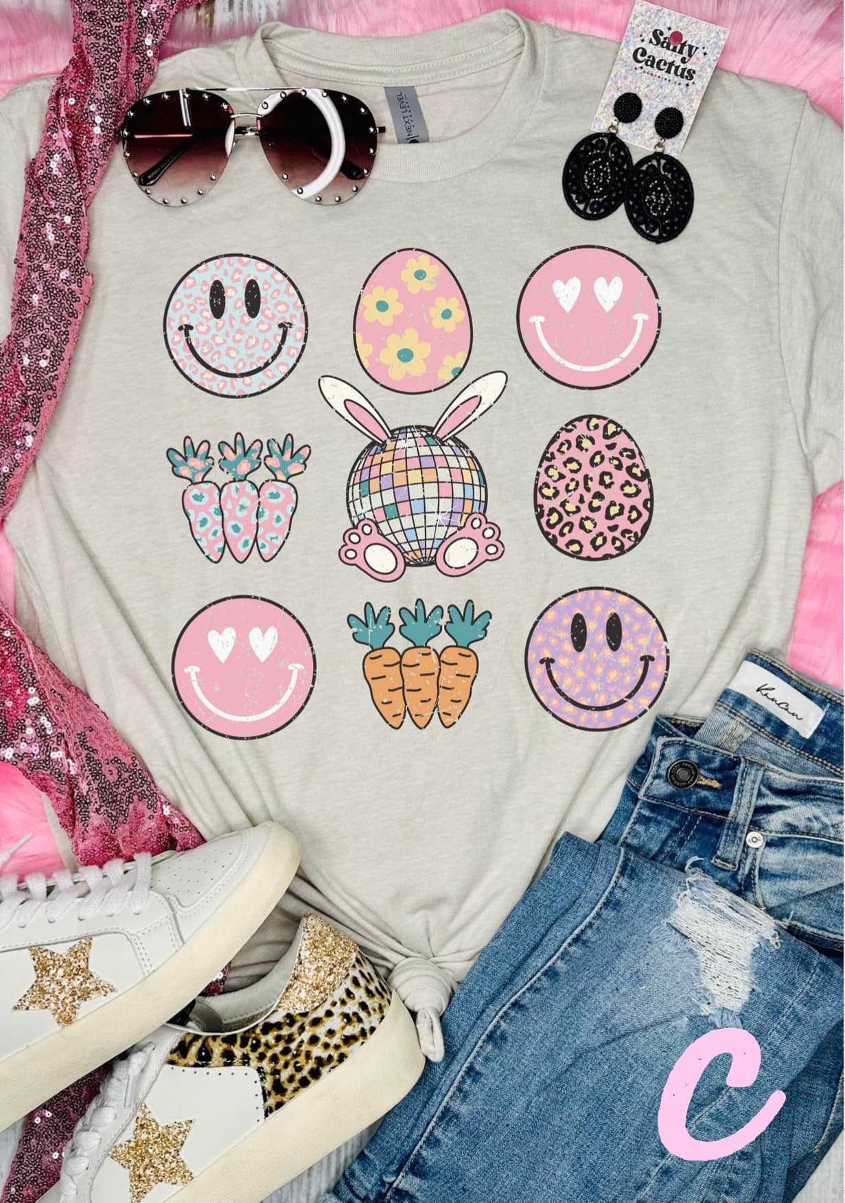 Easter Smiley Face Tee