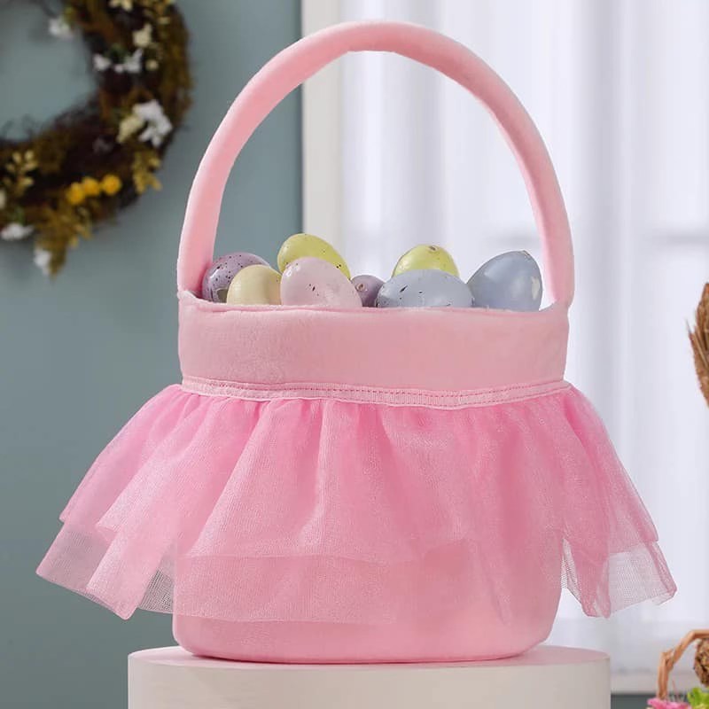 Embroidered Tutu Easter Basket