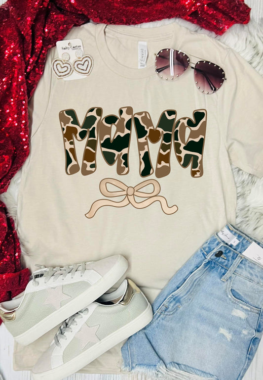 Camo Mama Bow Tee