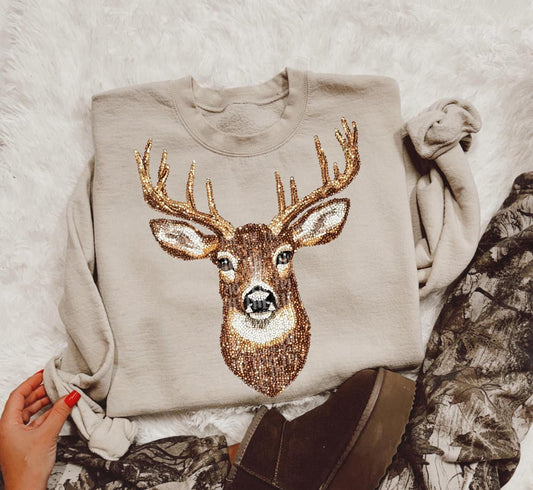 Western Deer Bling Tee