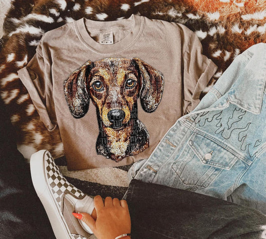 Western Puppy Bling Tee
