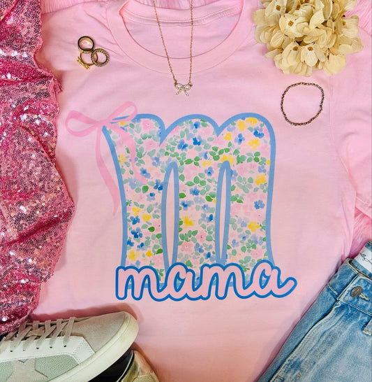 Custom  Name Floral Tees