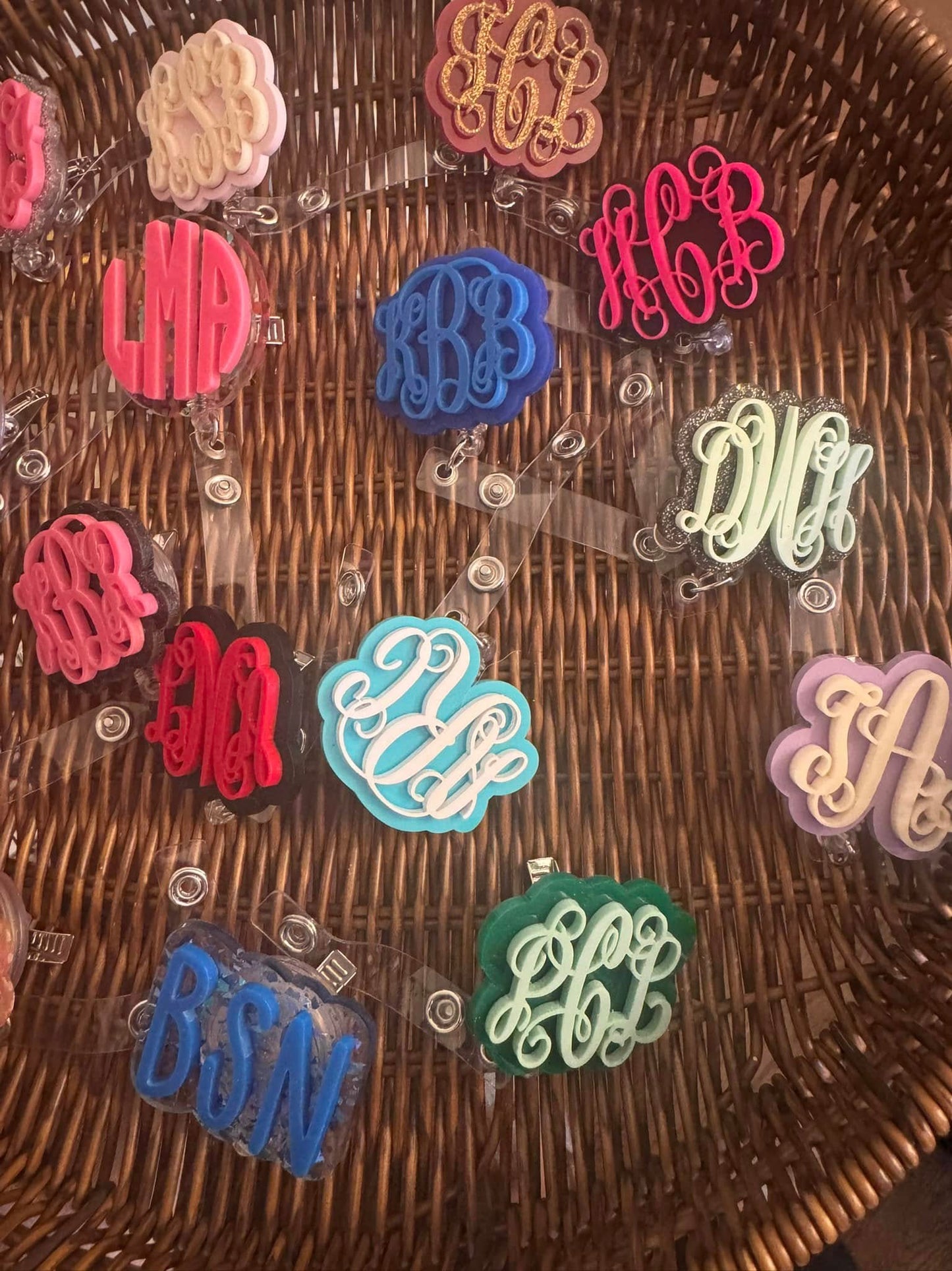 Monogram Badge Reel & Buddy