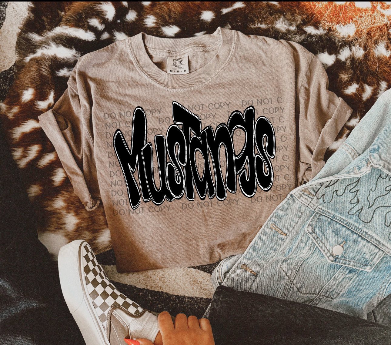 Adult Funky Doodle Mascot T-Shirt-Any Mascot