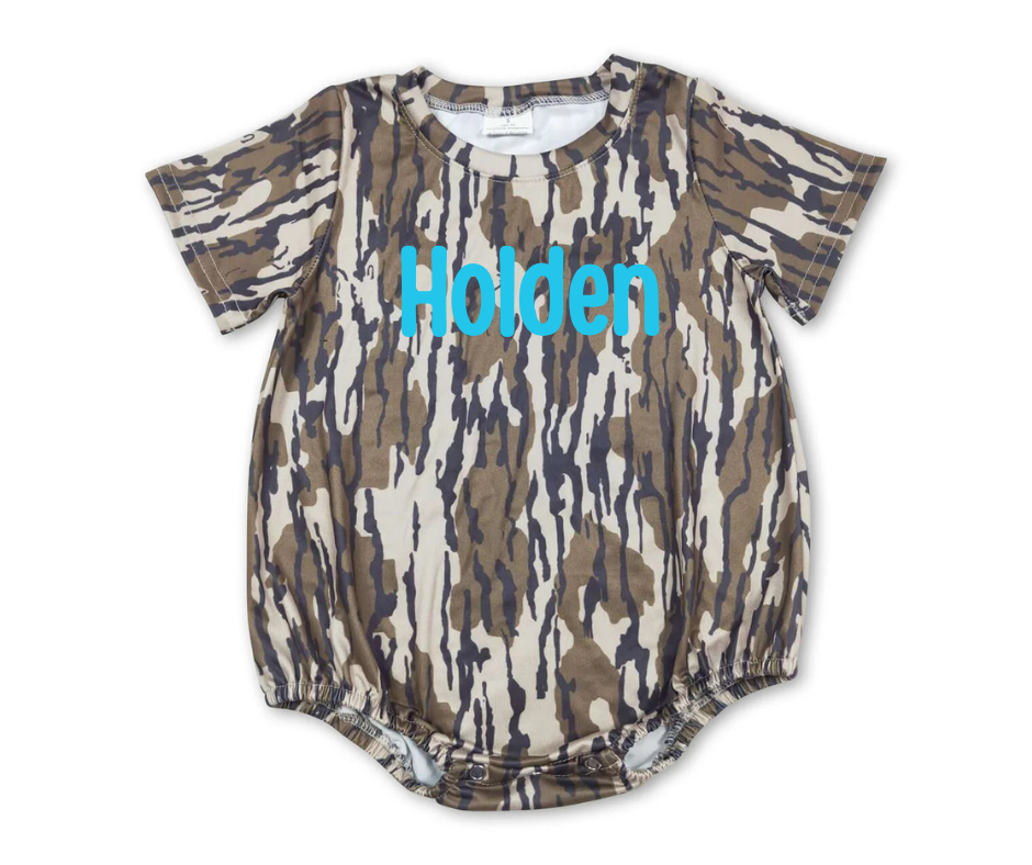 Custom Name Camo Bubble
