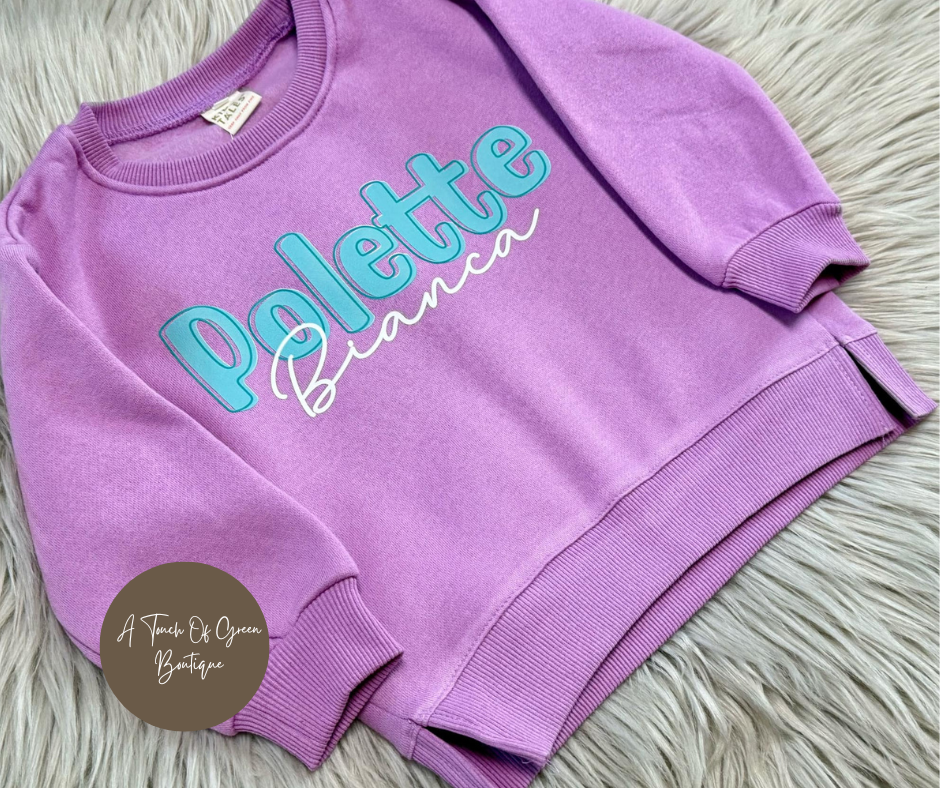 Kids Custom Name Sweatshirts