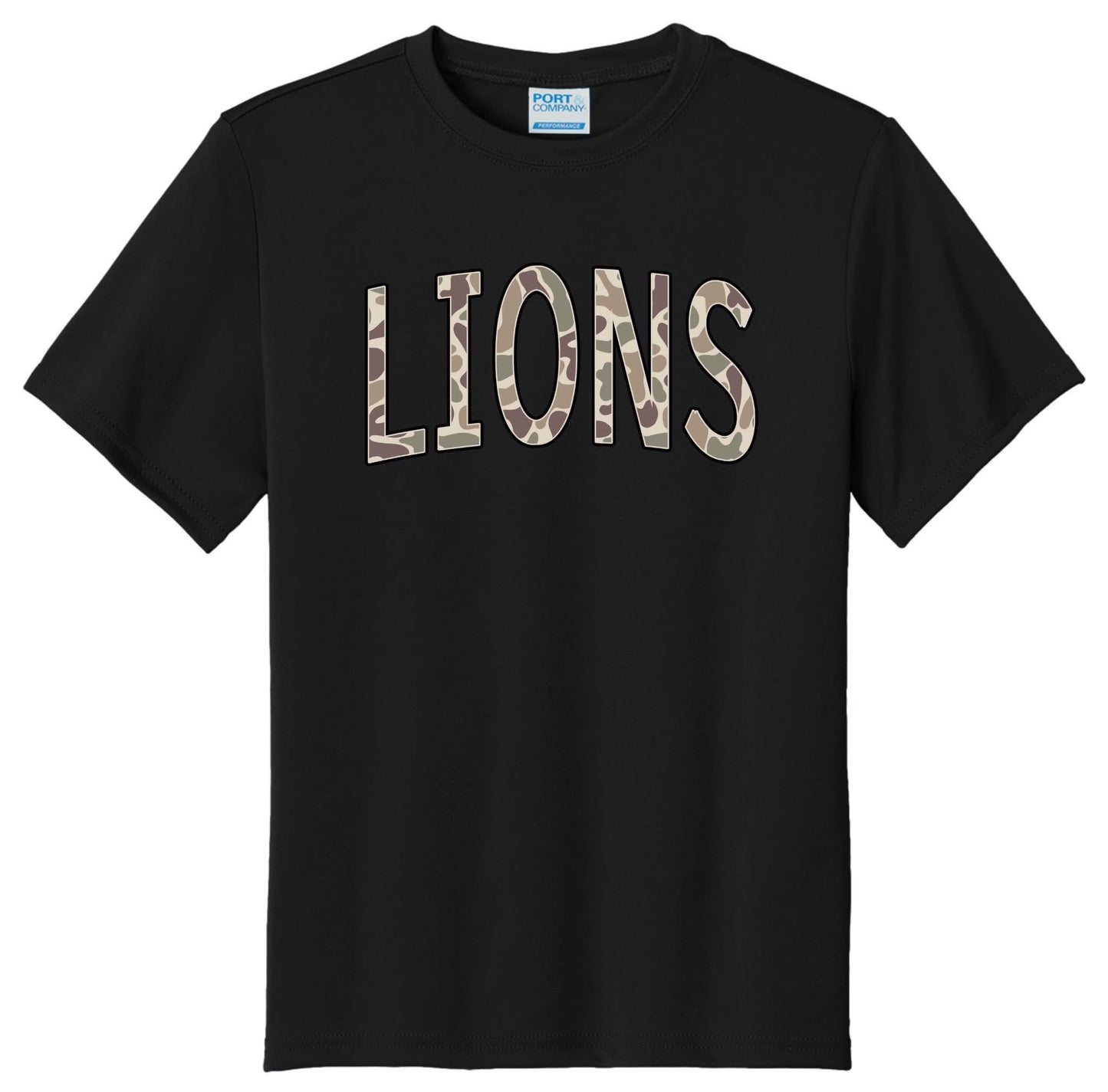 Kids Camo Mascot T-Shirt-Any Mascot