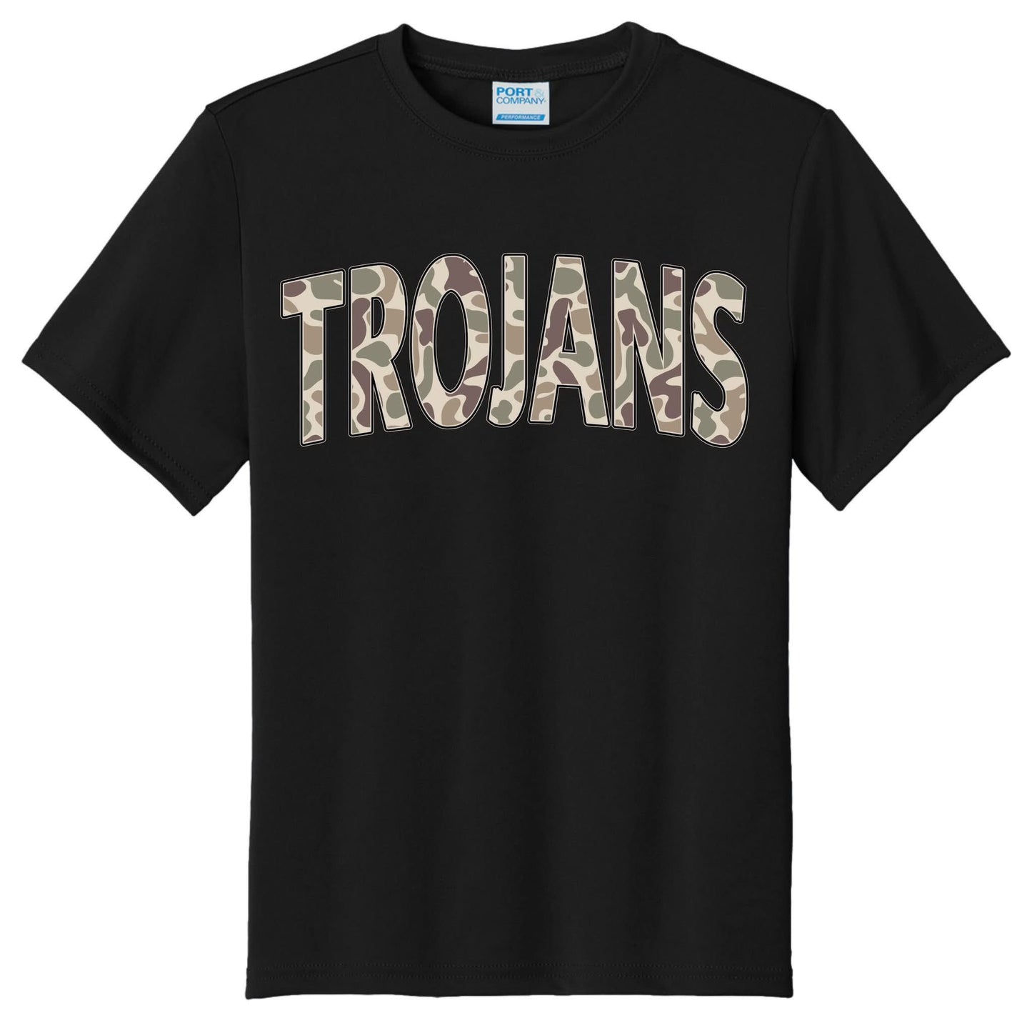 Kids Camo Mascot T-Shirt-Any Mascot