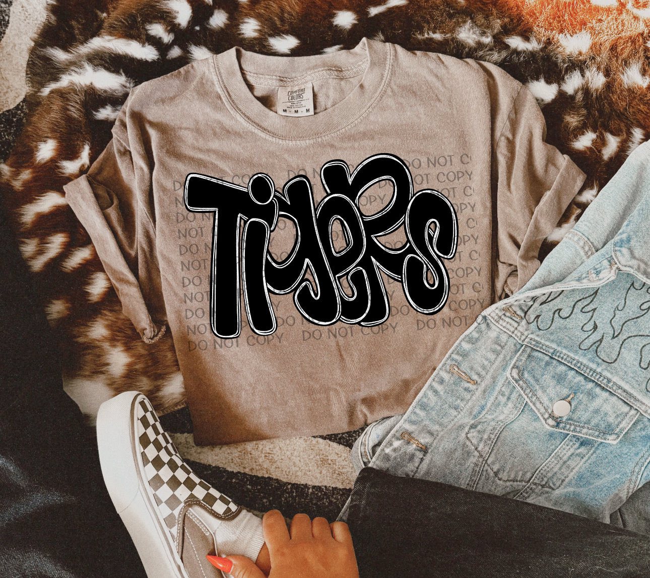 Kids Funky Doodle Mascot T-Shirt-Any Mascot