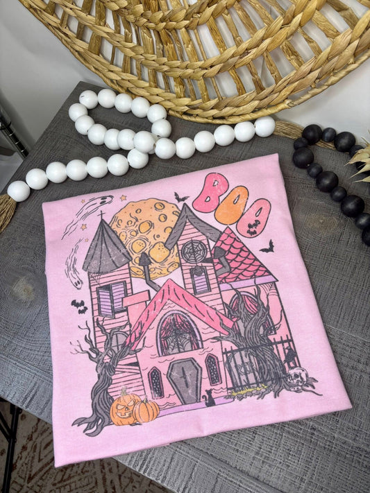 Haunted House Boo Tee