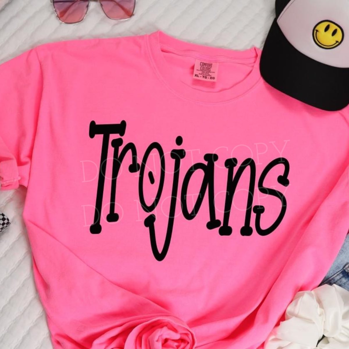 Adult Funky Serif Mascot T-Shirt-Any Mascot