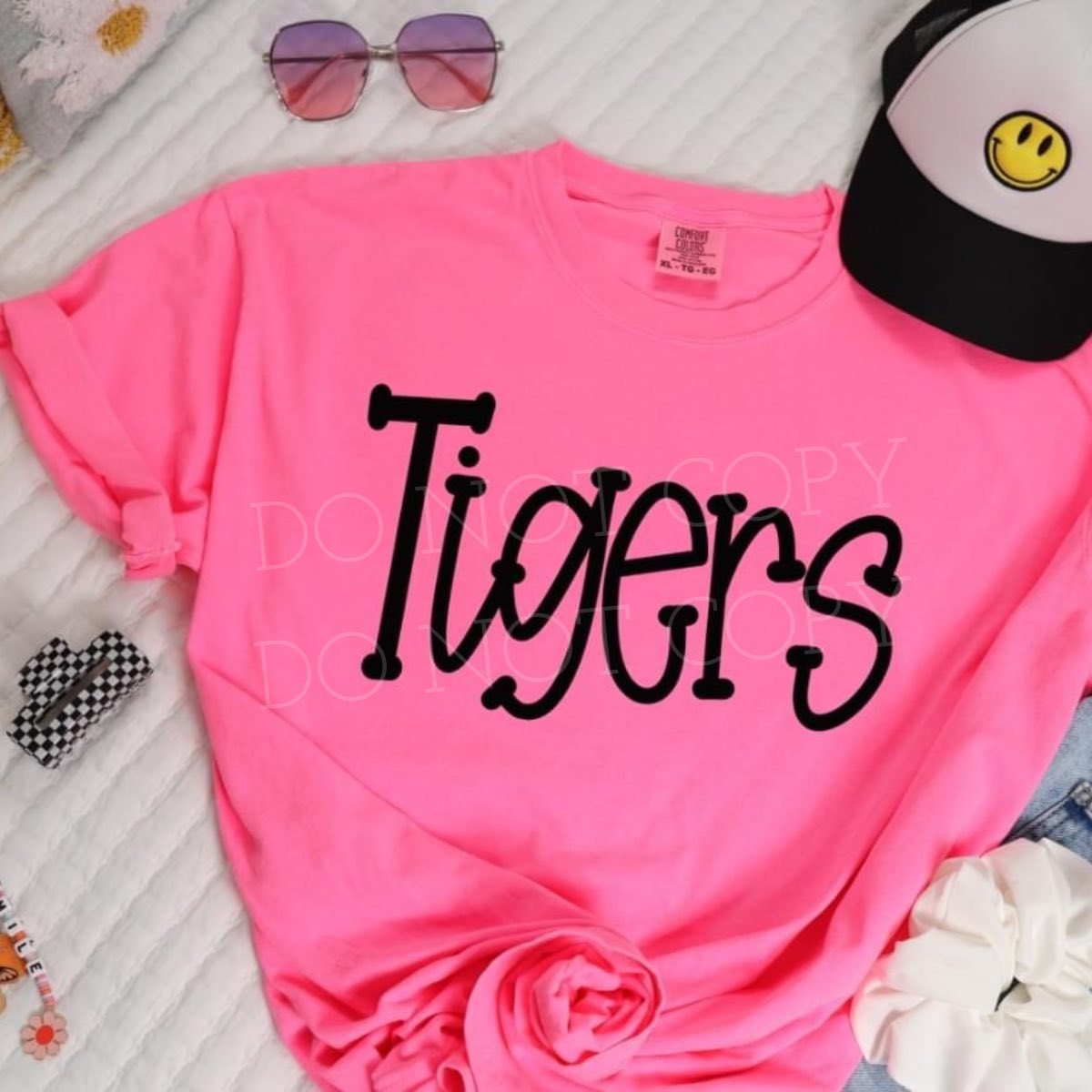 Kids Funky Serif Mascot T-Shirt-Any Mascot