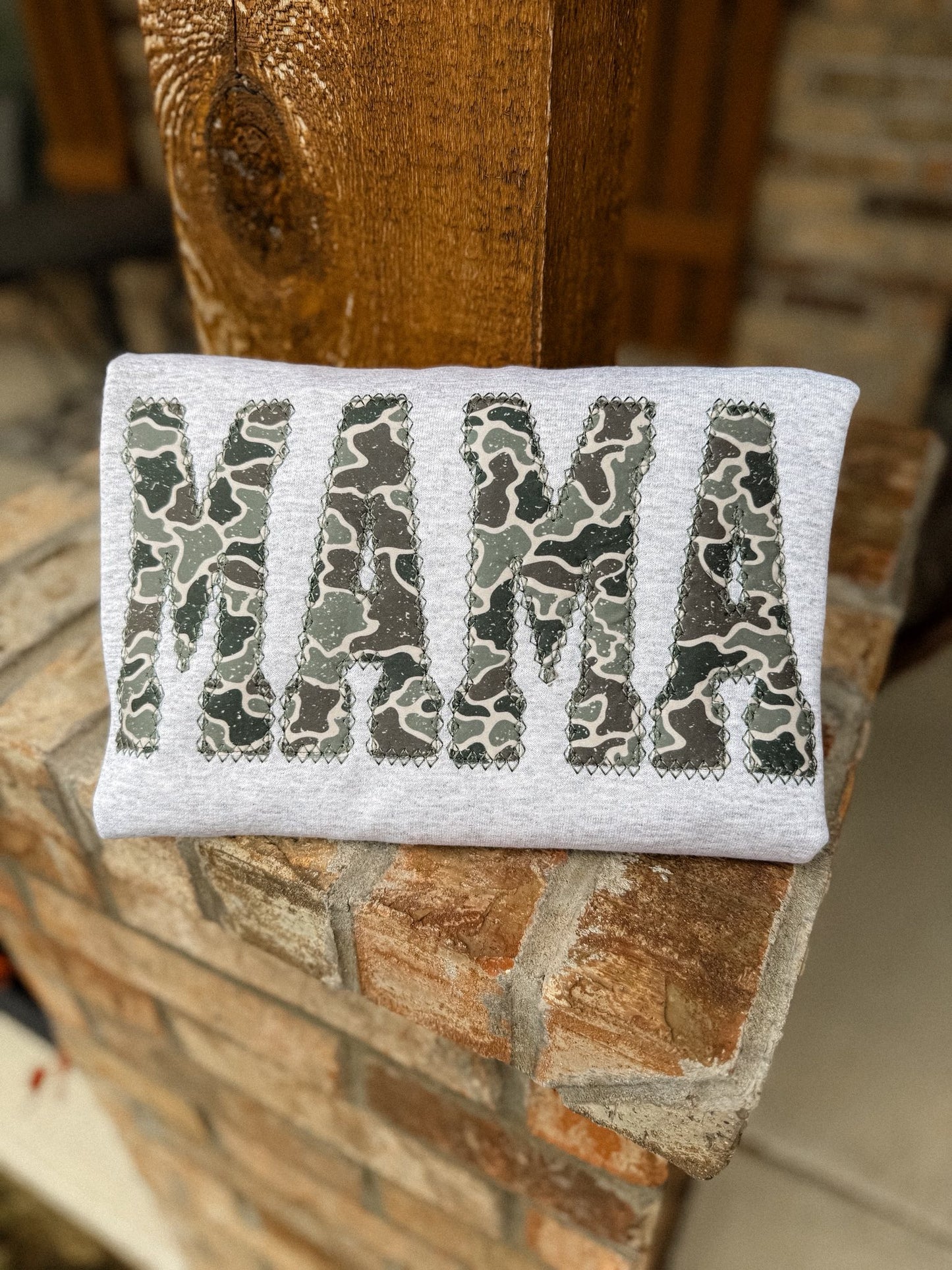 Camo Appliqué Name Tee/Sweatshirt-Multiple Options