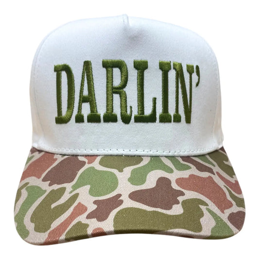 Darlin Dark Camo Trucker Hat