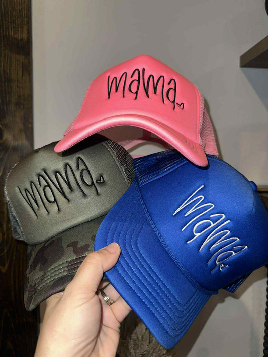 Embroidered Mama Trucker Hat