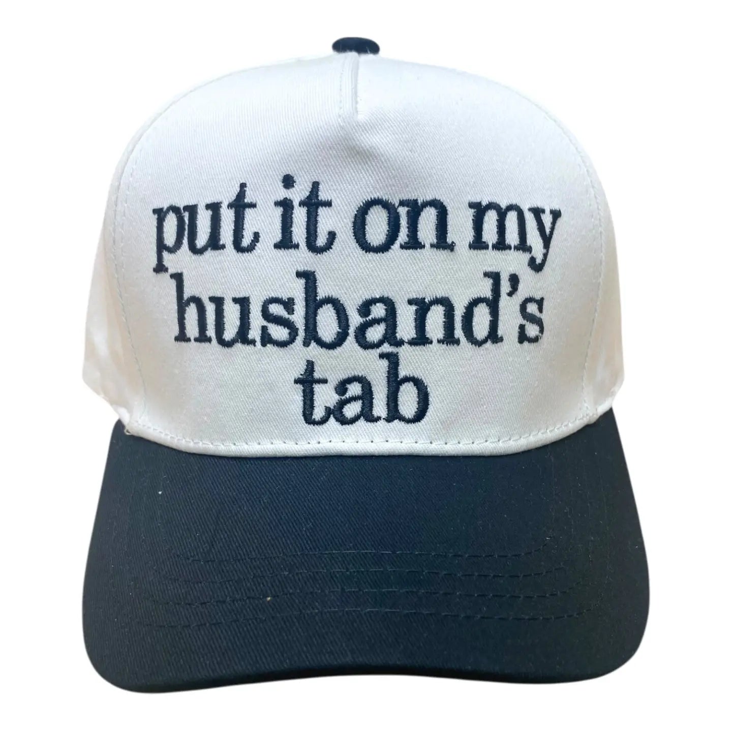 Husbands Tab Black Trucker Hat