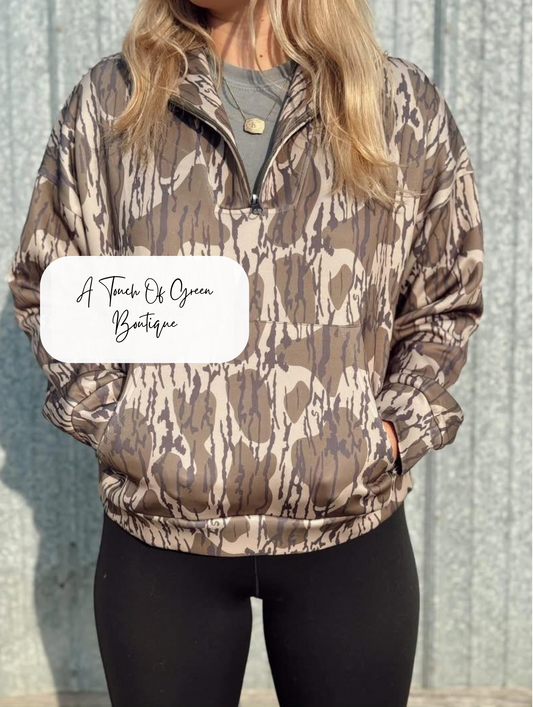 Viral Camo Quarter Zip
