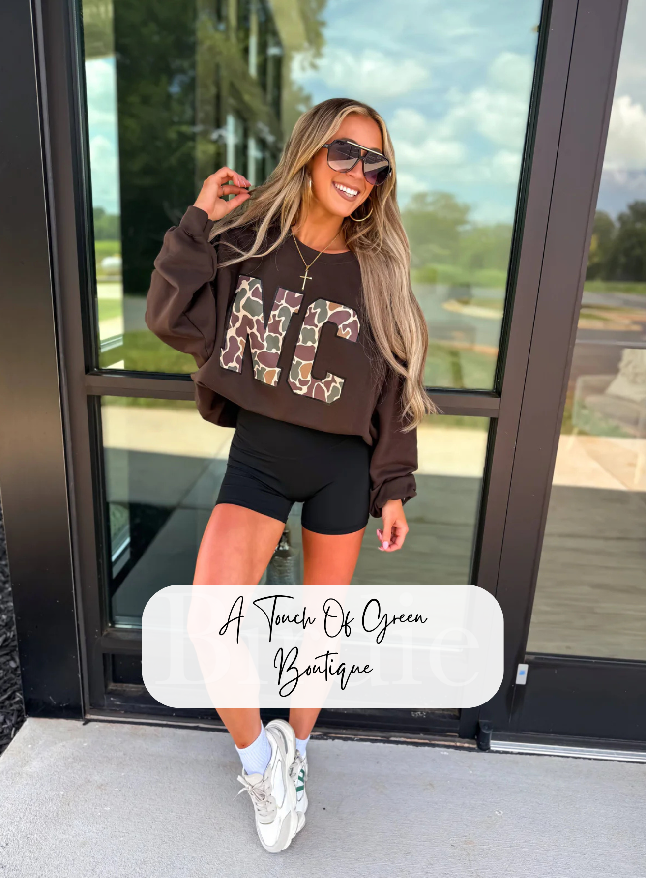 Custom Duck Camo State Dark Chocolate Graphic Crewneck-ANY STATE