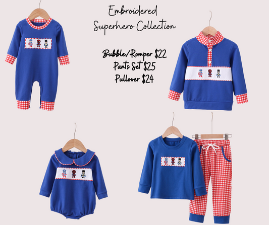 Embroidered Superhero Collection